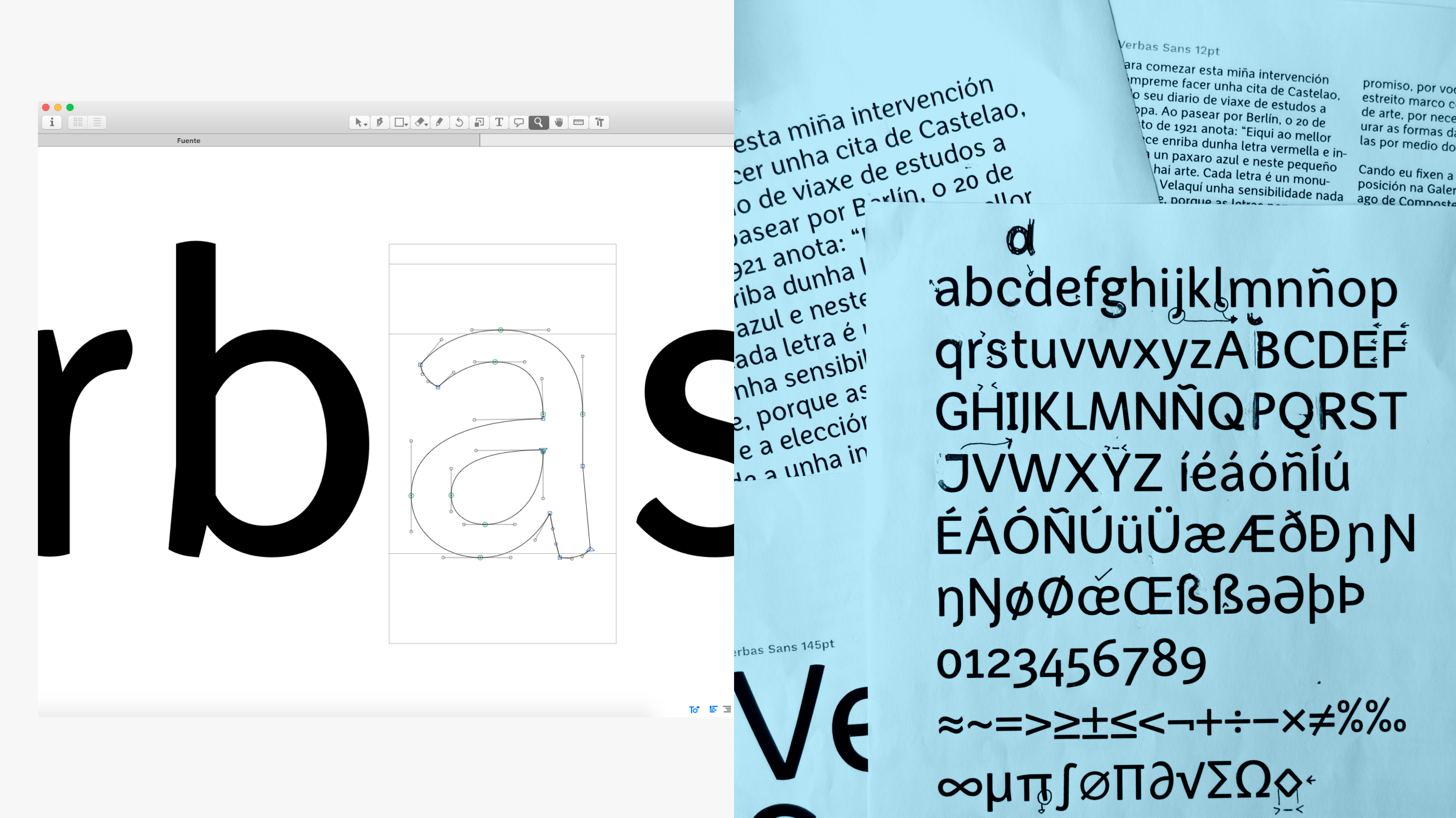 El proceso de diseño de la tipografía